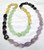 Natural Citrine Amethyst aquamarine gemstone strand necklace -10063