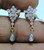 14 K solid gold Diamond earrings studs jewelry 7851