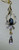 14 K solid gold Diamond Blue Sapphire Pendant necklace jewelry