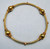 gold bangle bracelet 22 k gold vintage handmade jewelry 11904