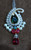 Diamond Emerald Ruby Pendant 18K Gold Fine handmade jewelry 494-202