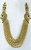 22K Gold Necklace choker set with Diamond polki & Gemstones 500-052