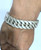 Sterling Silver Mens Wide Link Chain Bracelet