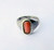 Vintage Sterling Silver Coral Gemstone Ring, from Rajasthan, India, jewellery from Rajasthan, indian ring, ethnic ring