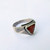 Vintage Sterling Silver Coral Gemstone Ring, from Rajasthan, India, jewellery from Rajasthan, indian ring,ethnic ring 13608