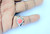 Vintage Sterling Silver Coral Gemstone Ring, from Rajasthan, India, jewellery from Rajasthan, indian ring,ethnic ring 13609