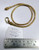 Gold Flat chain~22 K solid gold round snake chain necklace choker