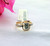 18K Solid Gold Marked Real Diamond wedding Engagement Ring Fine Gift Jewelry 574-147