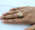 18K Solid Gold Marked Real Diamond wedding Engagement Ring Fine Gift Jewelry 574-182