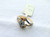 18K Solid Gold Marked Real Diamond wedding Engagement Ring Fine Gift Jewelry 574-203