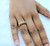 18K Solid Gold Marked Real Diamond wedding Engage/ment Ring Fine Gift Jewelry 574-233