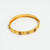916 Hallmarked Gold Bangles Pair Fine Handmade Jewelry -178