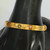 916 Hallmarked Gold Bangles Pair Fine Handmade Jewelry -178