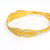 916 Hallmarked Gold Bangles Pair Fine Handmade Jewelry -183