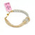 18K Gold Bracelet with Gemstones fine Jewelry-222