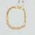 22K Solid Gold Link chain Bracelet Hallmarked Fine Jewelry-225