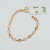 18K Gold Bracelet with Zirconia  fine Jewelry-227