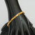 22K Solid Gold Link Floral Bracelet Hallmarked Fine Jewelry-228