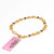 22K Solid Gold Link Floral Bracelet Hallmarked Fine Jewelry-229