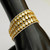 18K Solid Gold Kundan Meena Fine Bracelet Cuff Wedding Jewelry-235