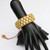 18K Gold Kundan work Fine Bracelets pair Wedding Jewelry Ponch-240