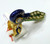 20 K solid gold peacock ring with kundan meena diamond work