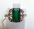 Diamond Emerald gemstone Ring 14 K solid gold jewelry 8688