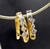18 K solid gold Diamond hoop earrings jewelry