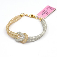 18K Gold Bracelet with Gemstones fine Jewelry-222