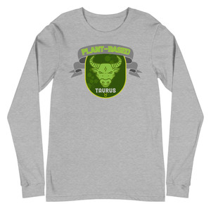 Unisex Long Sleeve Tee | Taurus Plant-Based Unisex Long Sleeve Tee | Taurus Plant-Based