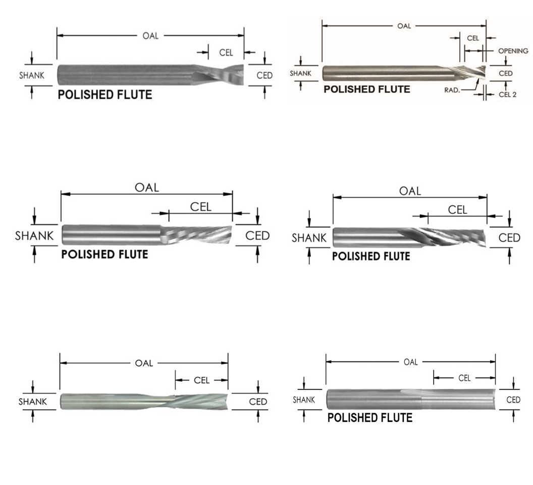 Solid Carbide Plastic Bits