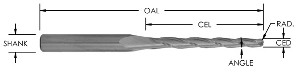 TAPERED BALL NOSE - UPCUT