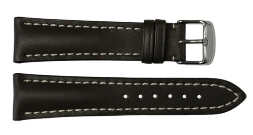 22x20 Mocha Genuine Soft Calf Leather Watch Band for Breitling | OEMwatchbands.com