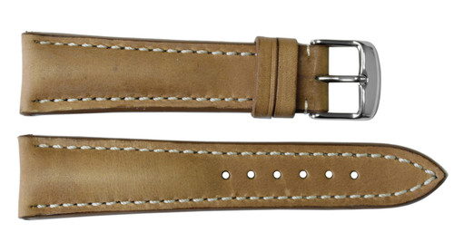 20x18 Sand Vintage Leather Watch Strap for Breitling (Tang Buckle) | OEMwatchbands.com