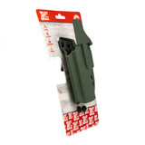Close-up of green BRT PX-9 Gen3 inside-the-waistband holster
