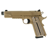 Side view of Tisas 1911 B45RGD TH with Cerakote finish and G10 grips