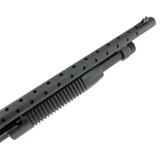 Chrome-lined 12GA barrel with heat shield on Tokarev TX3 12HDA1 pump-action shotgun Chrome-lined 12GA barrel with heat shield on Tokarev TX3 12HDA1 pump-action shotgun