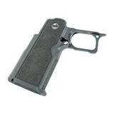 2nd Caliber grip module installed on a MAC-9 DS/Tisas style double-stack 1911 pistol, showing fit and grip profile (minor fitting may be required on other frames).