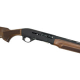 three-quarter view showing vent rib, fiber-optic sight, and barrel profile.