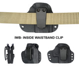 G-Code Paradigm Universal Fit Holster Medium/Large showing concealed carry waistband clip attachment for flexible carry options.