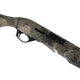 Close-up of Spandau S2 receiver with charging handle and controls