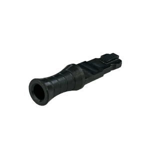 Tokarev TBP 12P charging handle close-up, black steel construction Tokarev TBP 12P charging handle close-up, black steel construction