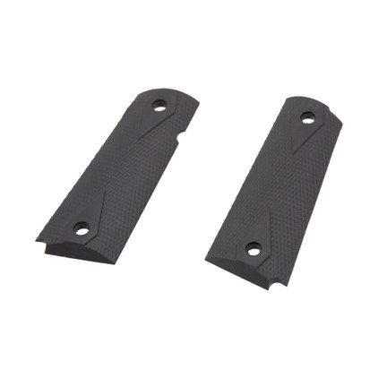 Tisas 1911 overmolded grip panel set with diamond checkering for ambidextrous safety