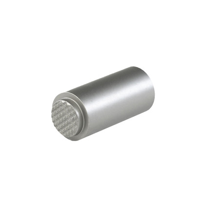 1911 Carry recoil spring plug in stainless steel finish on white background
