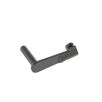 Tisas 1911 .45 ACP slide stop lever in matte black, side view Tisas 1911 .45 ACP slide stop lever in matte black, side view