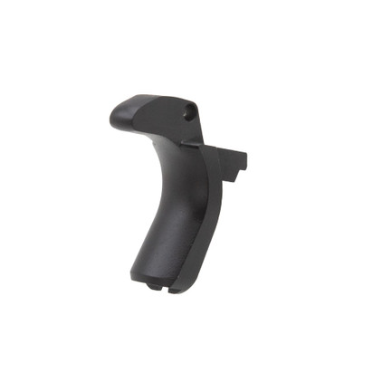 1911 A1 grip safety matte black finish front angle view