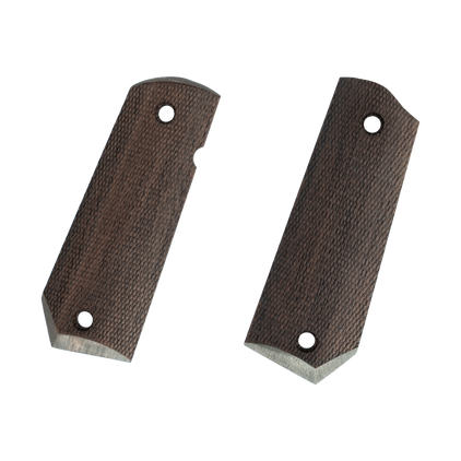 Tisas 1911 walnut grip set full checkered bobtail cut