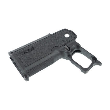Tisas 1911 double stack black polymer grip module side view Tisas 1911 double stack black polymer grip module side view