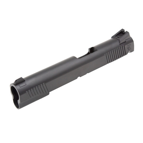 Tisas 1911 Duty slide assembly in matte black for .45ACP pistols, full side view Tisas 1911 Duty slide assembly in matte black for .45ACP pistols, full side view