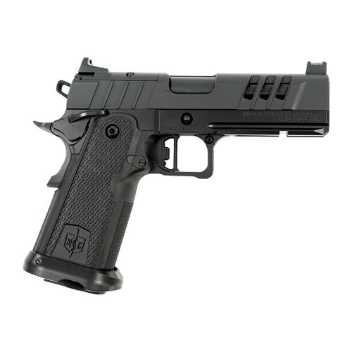 Tactical MAC 9 DS pistol with co-witness sight and 1911 styling